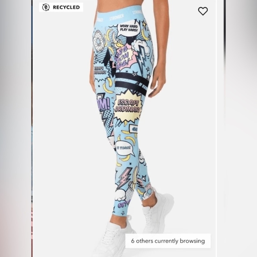 STRONGER ice cream bananas leggings